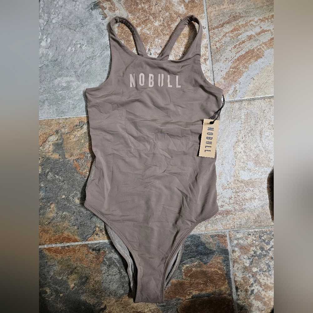 NWT small NOBULL Women's One Piece In FALLEN ROCK Color